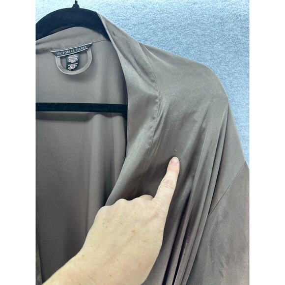 Victorias Secret Women XS/S Taupe Midi Slip & Robe Sexy Lingerie Classic Comfort - Picture 11 of 14